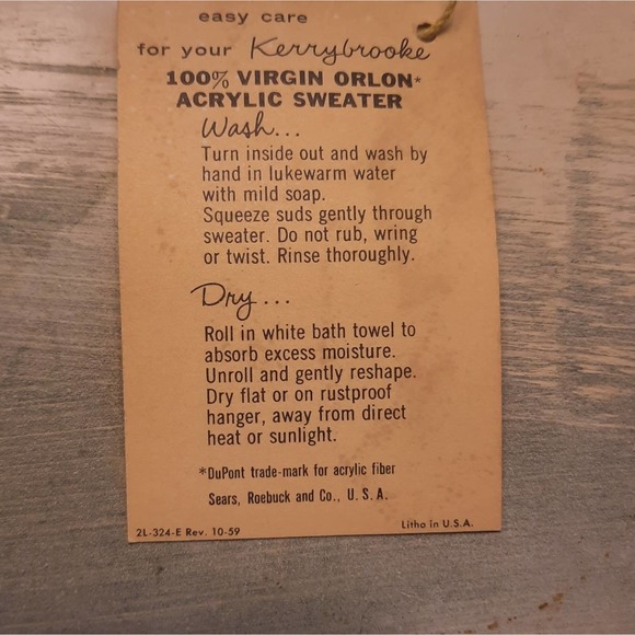 Vintage 1950s Kerrybrooke Bronze Sweater With Original Tag - Picture 3 of 12